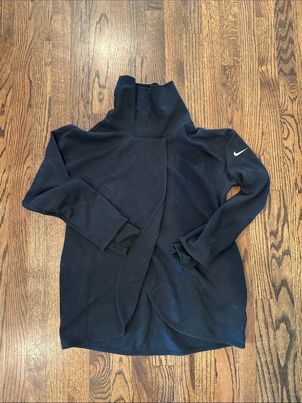 Nike maternity Black High-Neck reversible sweatshirt